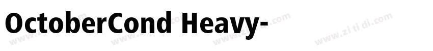 OctoberCond Heavy字体转换
